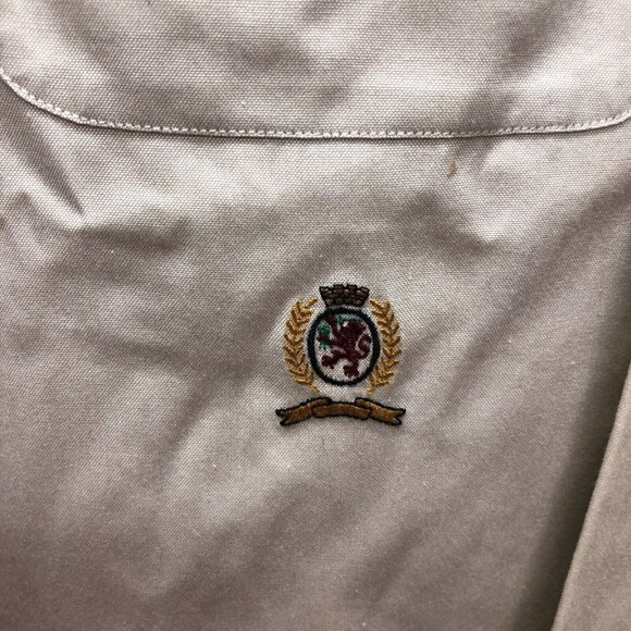 Tommy Hilfiger Mens 16 34/35 Beige Button Shirt - Picture 5 of 5